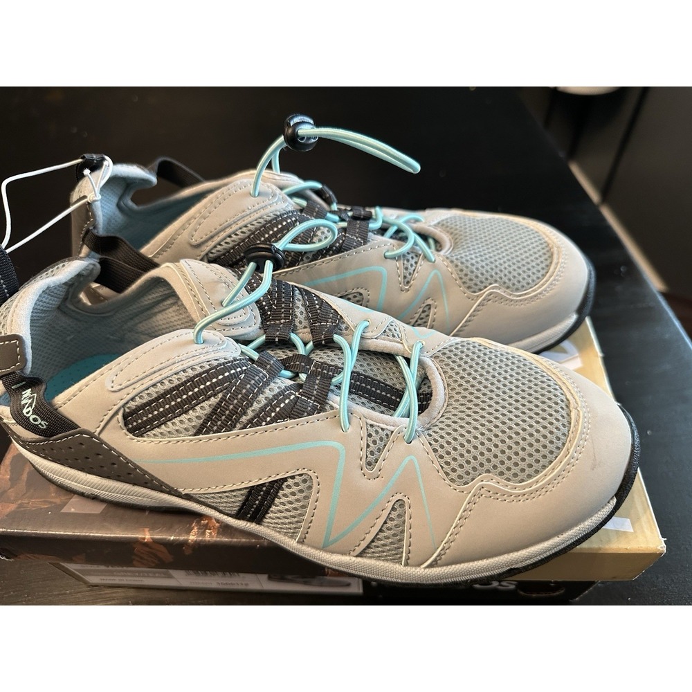 Size 10 Nevados Womens Cayenne Vent Outdoor Sneaker Shoes Gray/teal 1566112/VENT